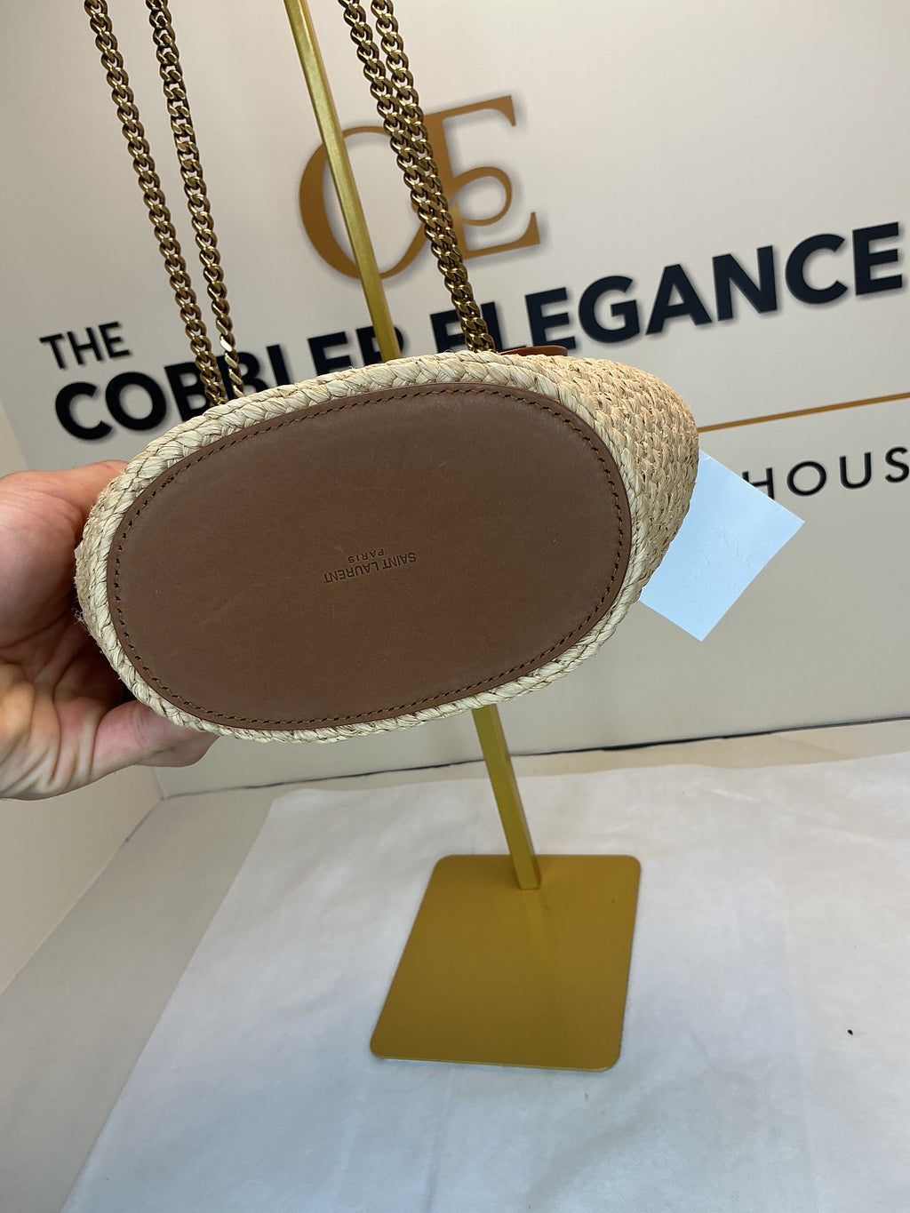 YSL panier mini rafia