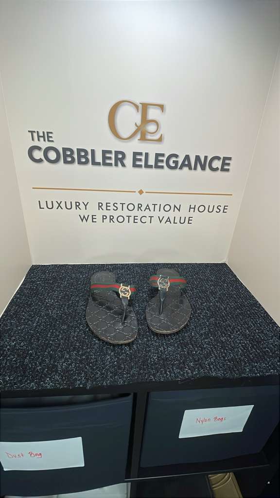 Gucci GG Monogram Thong Sandals Pre-Owned Restored Luxury
