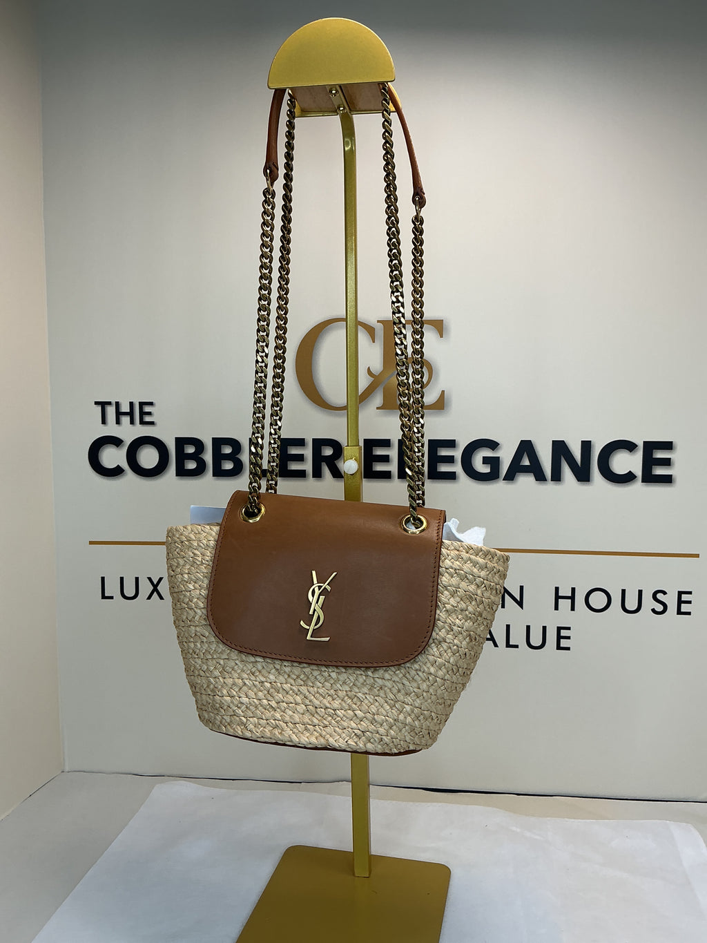YSL panier mini rafia