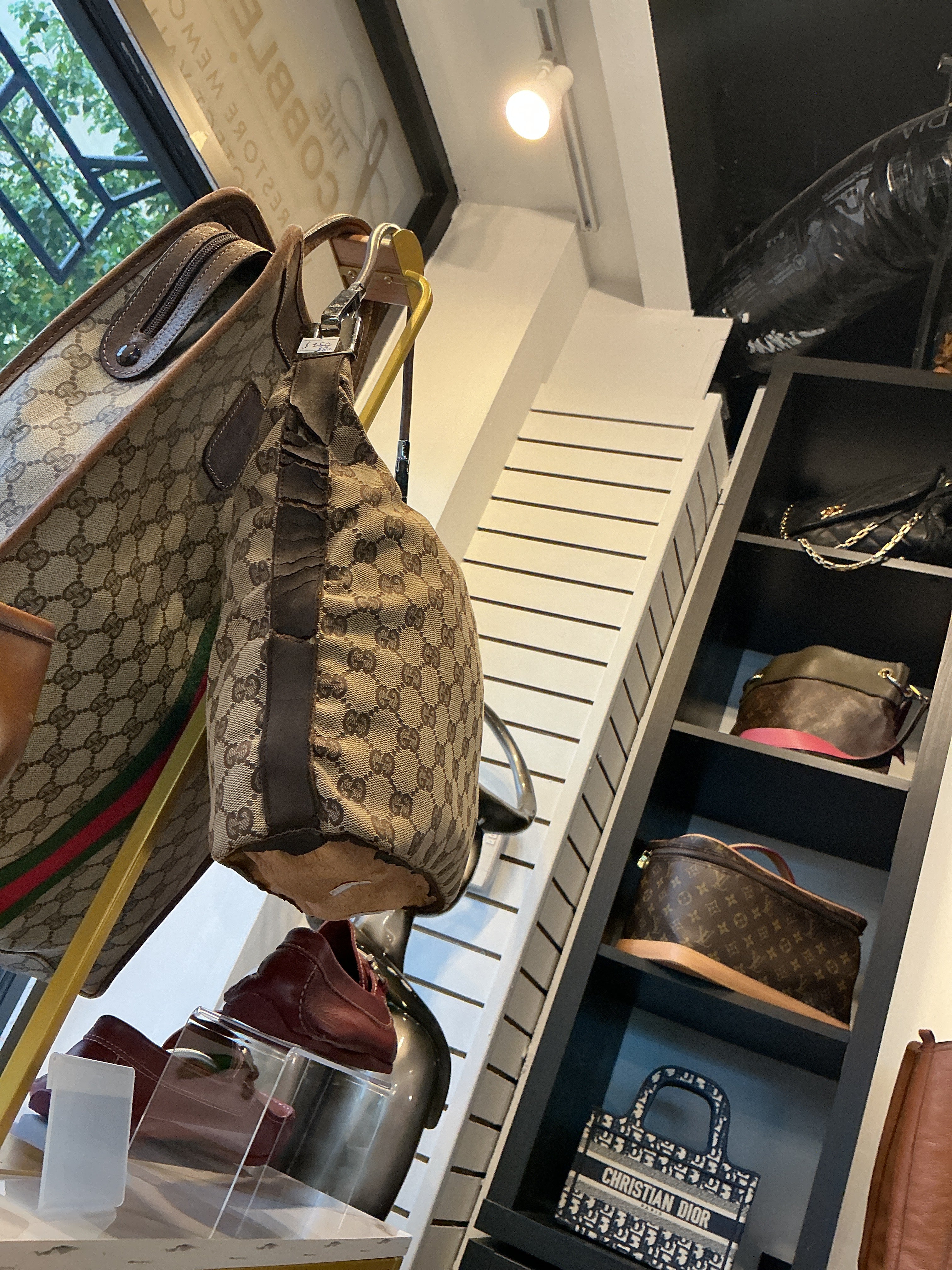 Gucci damage small bag