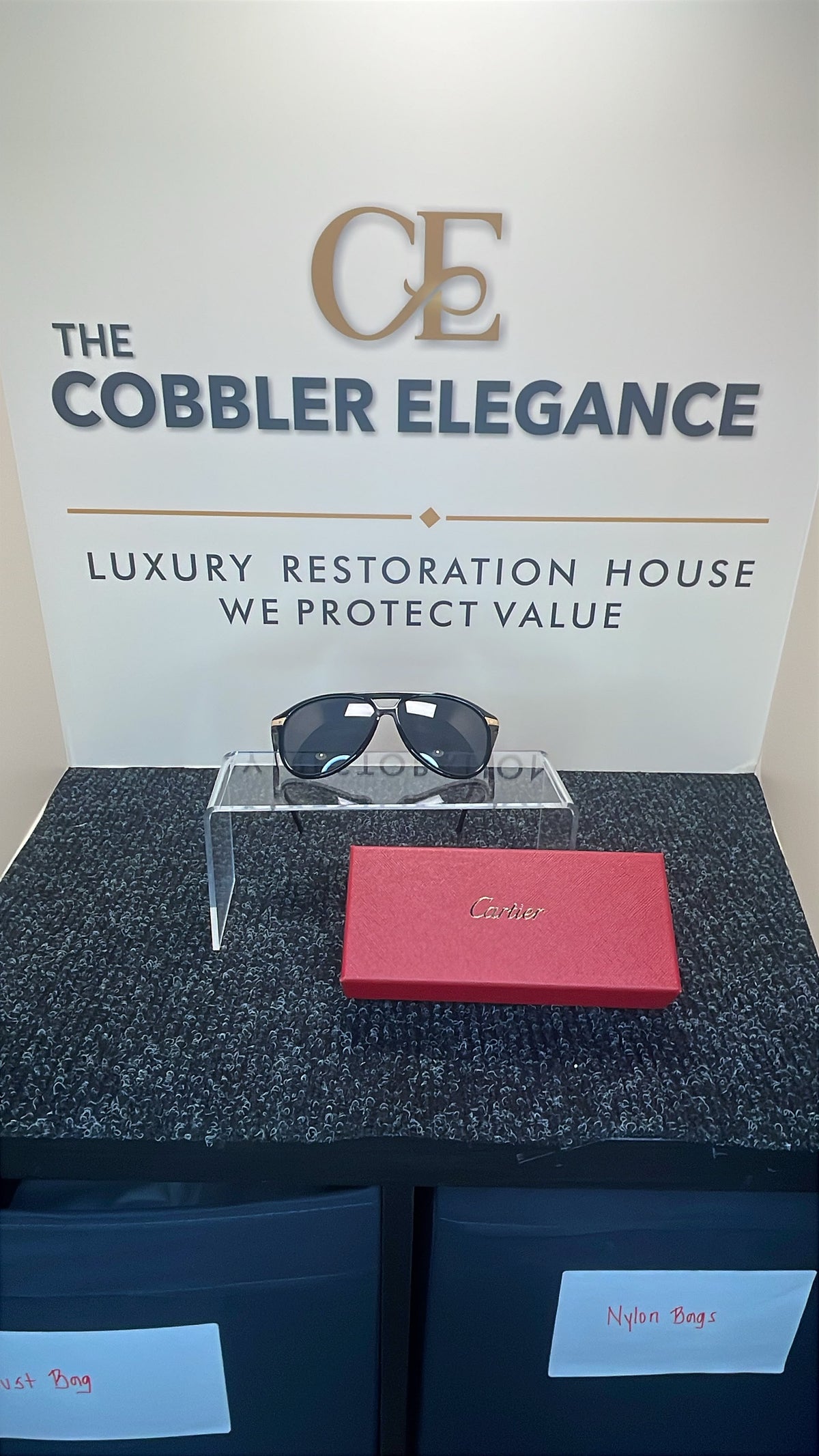 Cartier Pilot Sunglasses Silver Frame Unworn Original | $795